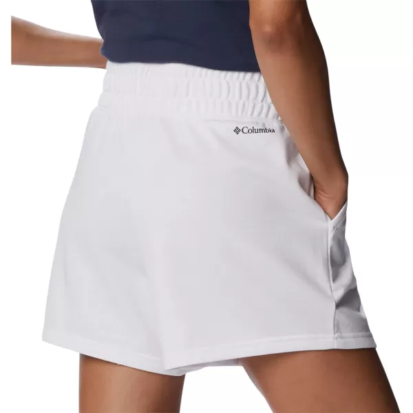 imageColumbia Womens Logo Iii French Terry ShortWhiteBlack Logo