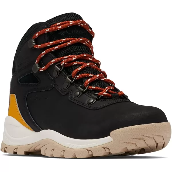 imageColumbia Womens Newton Ridge Lightweight Waterproof Shoe Hiking BootBlack Golden Yellow