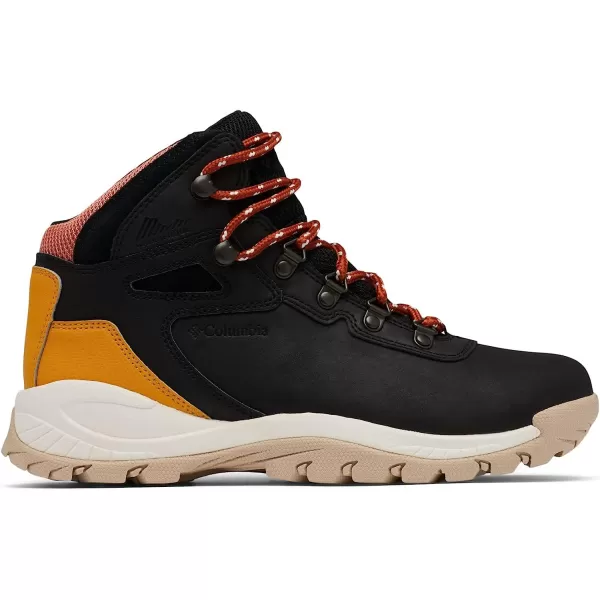 imageColumbia Womens Newton Ridge Lightweight Waterproof Shoe Hiking BootBlack Golden Yellow