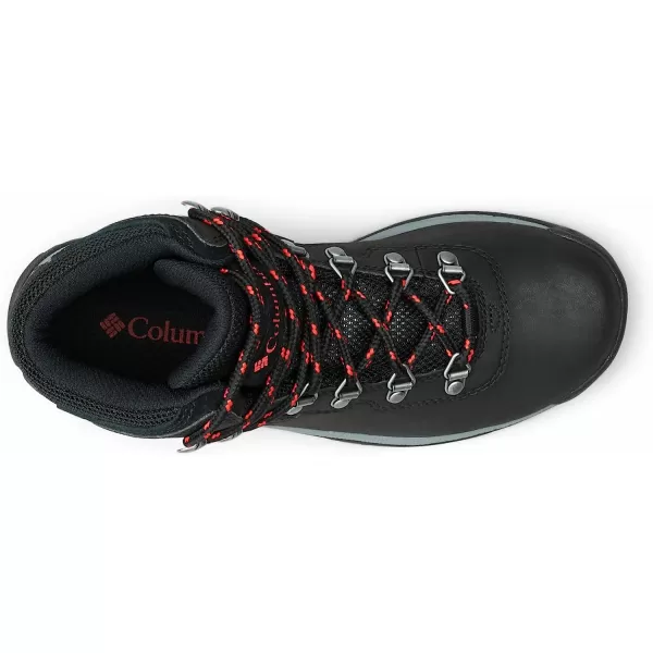 imageColumbia Womens Newton Ridge Lightweight Waterproof Shoe Hiking BootBlack Poppy Red