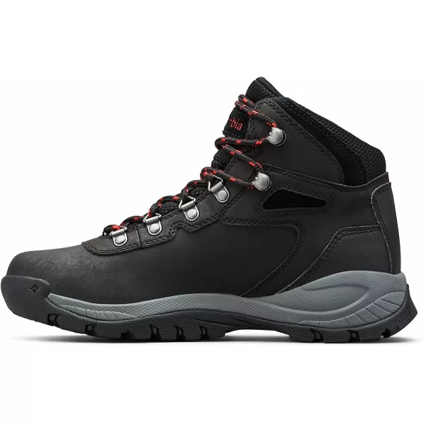 imageColumbia Womens Newton Ridge Lightweight Waterproof Shoe Hiking BootBlack Poppy Red