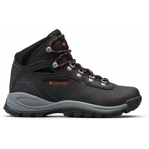 imageColumbia Womens Newton Ridge Lightweight Waterproof Shoe Hiking BootBlack Poppy Red
