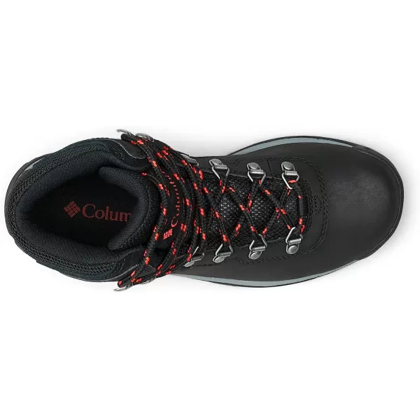 imageColumbia Womens Newton Ridge Lightweight Waterproof Shoe Hiking BootBlack Poppy Red