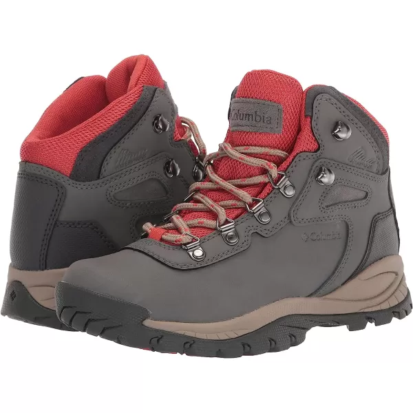 imageColumbia Womens Newton Ridge Lightweight Waterproof Shoe Hiking BootCharcoal Scorched Coral