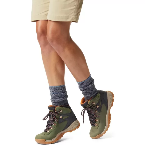 imageColumbia Womens Newton Ridge Lightweight Waterproof Shoe Hiking BootHiker GreenCaramel