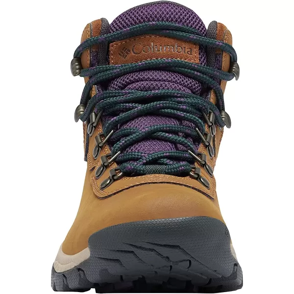 imageColumbia Womens Newton Ridge Lightweight Waterproof Shoe Hiking BootLight Brown Cyber Purple