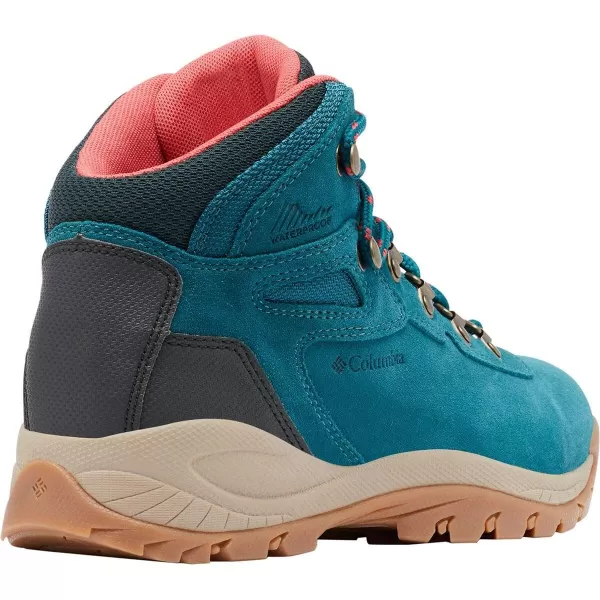 imageColumbia Womens Newton Ridge Plus Waterproof Amped Hiking BootDeep Wave  Red Coral