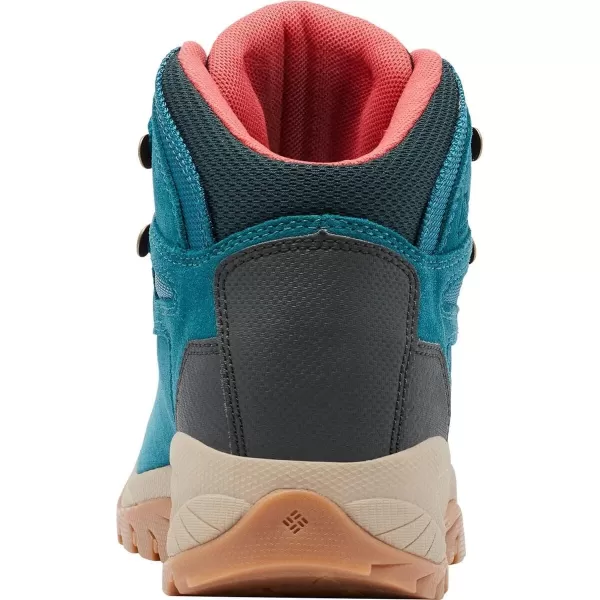 imageColumbia Womens Newton Ridge Plus Waterproof Amped Hiking BootDeep Wave  Red Coral