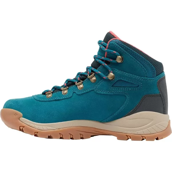 imageColumbia Womens Newton Ridge Plus Waterproof Amped Hiking BootDeep Wave  Red Coral
