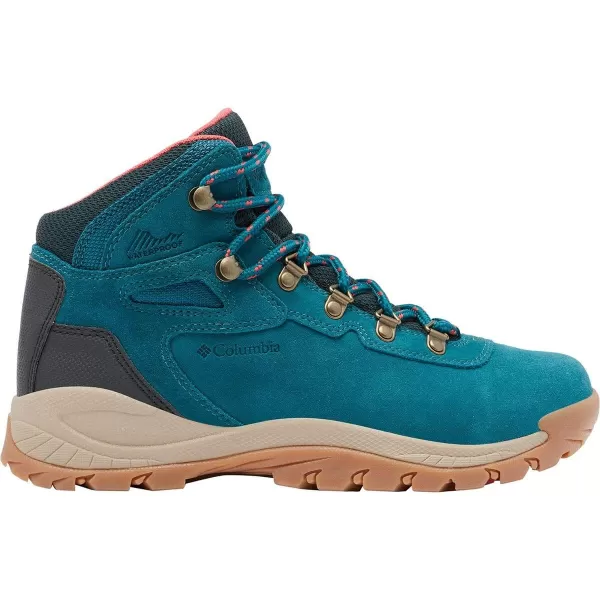 imageColumbia Womens Newton Ridge Plus Waterproof Amped Hiking BootDeep Wave  Red Coral