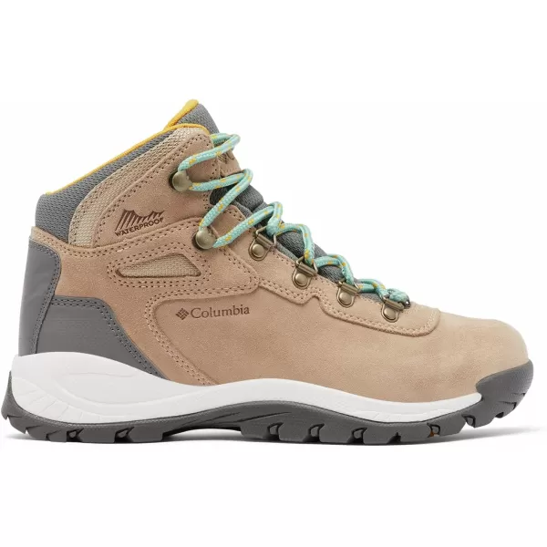 imageColumbia Womens Newton Ridge Plus Waterproof Amped Hiking BootOxford Tan  Dusty Green