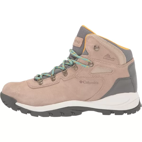 imageColumbia Womens Newton Ridge Plus Waterproof Amped Hiking BootOxford Tan  Dusty Green