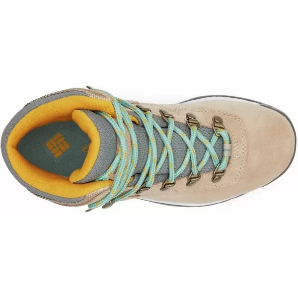 imageColumbia Womens Newton Ridge Plus Waterproof Amped Hiking BootOxford Tan  Dusty Green