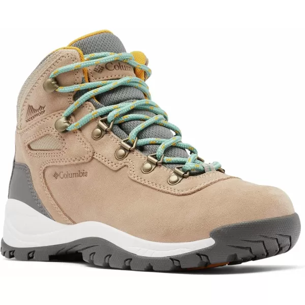 imageColumbia Womens Newton Ridge Plus Waterproof Amped Hiking BootOxford Tan  Dusty Green