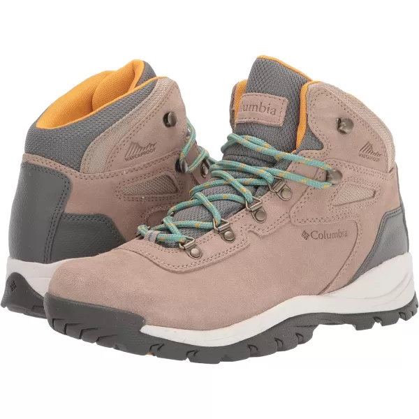 imageColumbia Womens Newton Ridge Plus Waterproof Amped Hiking BootOxford Tan  Dusty Green