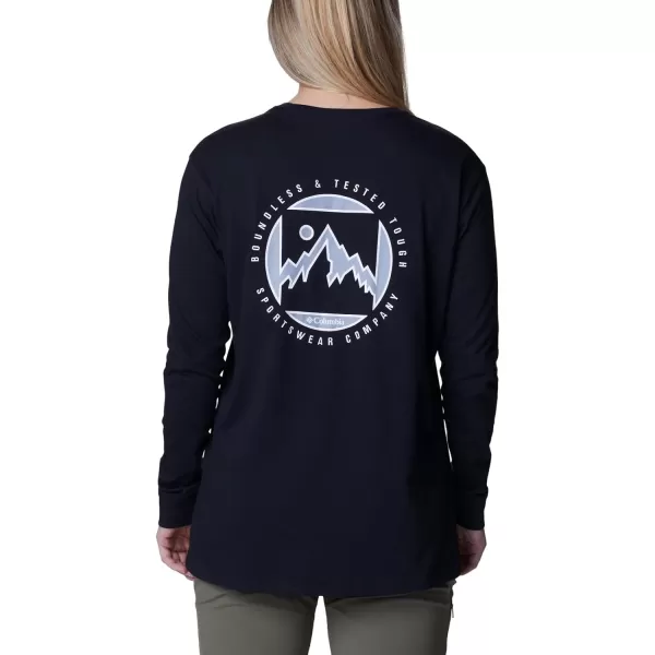 imageColumbia Womens North Cascades Back Graphic Long Sleeve TeeBlackBoundless Graphic