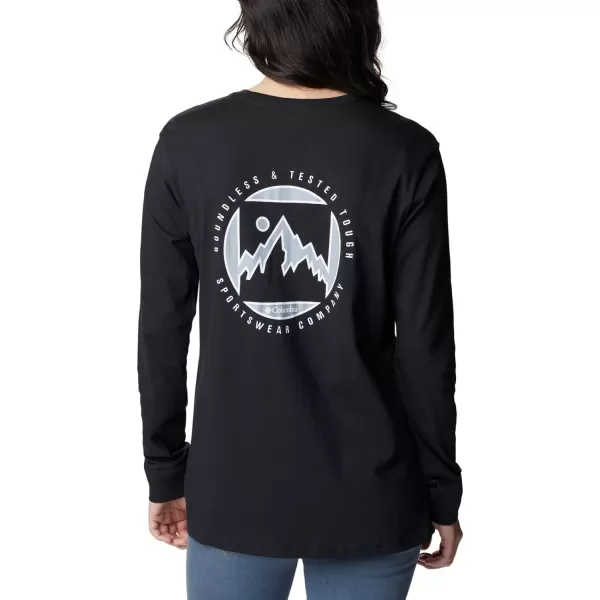 imageColumbia Womens North Cascades Back Graphic Long Sleeve TeeBlackBoundless Graphic