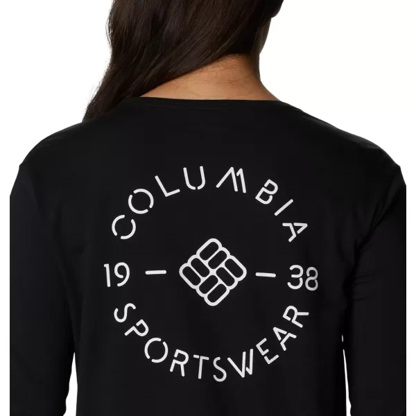 imageColumbia Womens North Cascades Back Graphic Long Sleeve TeeBlackStamp Stencil