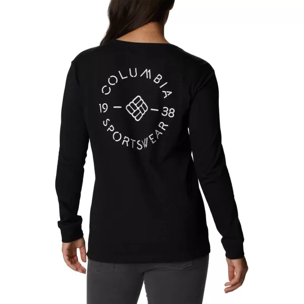 imageColumbia Womens North Cascades Back Graphic Long Sleeve TeeBlackStamp Stencil