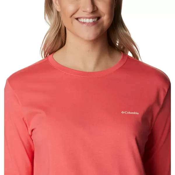 imageColumbia Womens North Cascades Back Graphic Long Sleeve TeeBlush PinkStamp Stencil