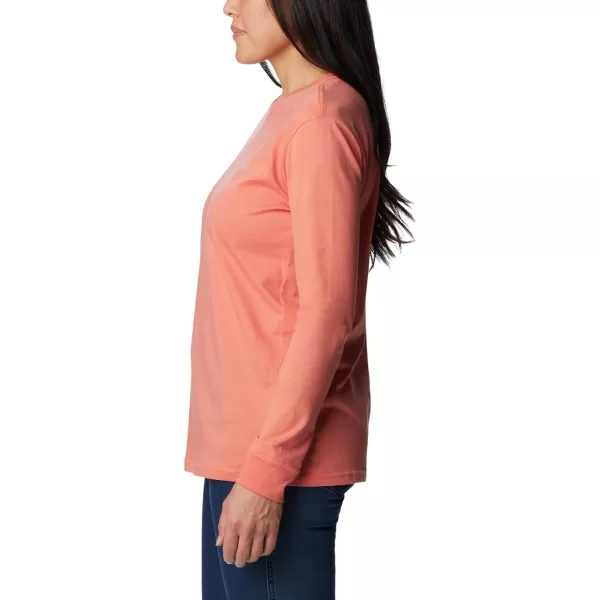 imageColumbia Womens North Cascades Back Graphic Long Sleeve TeeFaded Peach  Escape to Nature
