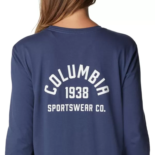 imageColumbia Womens North Cascades Back Graphic Long Sleeve TeeNocturnal  College Life