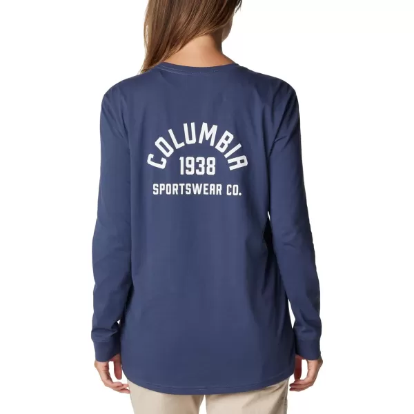 imageColumbia Womens North Cascades Back Graphic Long Sleeve TeeNocturnal  College Life