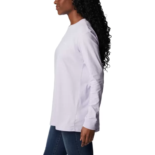 imageColumbia Womens North Cascades Back Graphic Long Sleeve TeePurple TintPdx Tested Tough Graphic