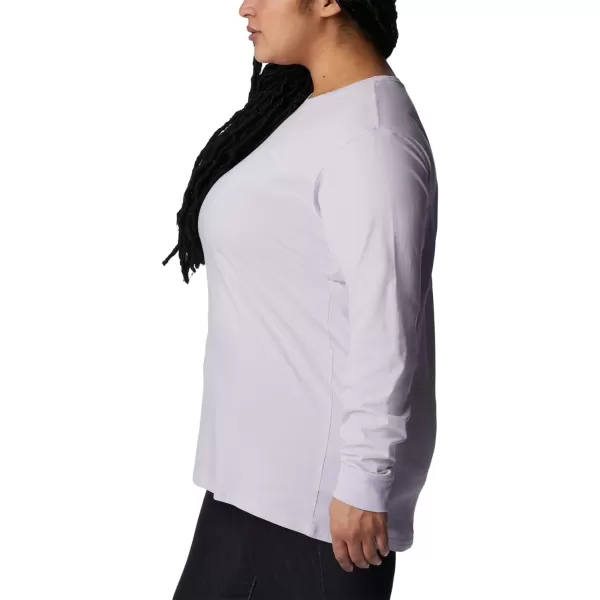 imageColumbia Womens North Cascades Back Graphic Long Sleeve TeePurple TintPdx Tested Tough Graphic