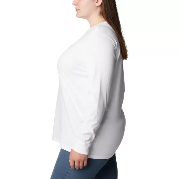 imageColumbia Womens North Cascades Back Graphic Long Sleeve TeeWhite  Escape to Nature