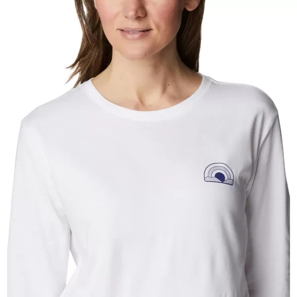 imageColumbia Womens North Cascades Back Graphic Long Sleeve TeeWhiteSun Trek Trails