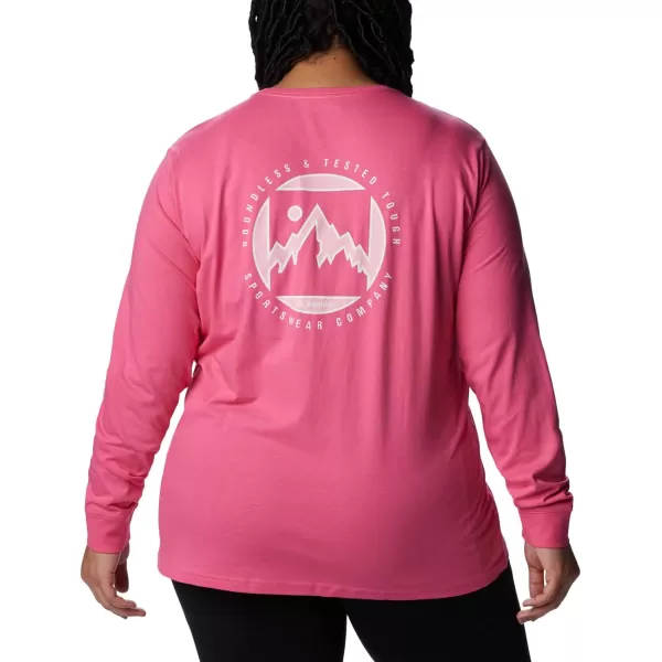 imageColumbia Womens North Cascades Back Graphic Long Sleeve TeeWild GeraniumBoundless Graphic