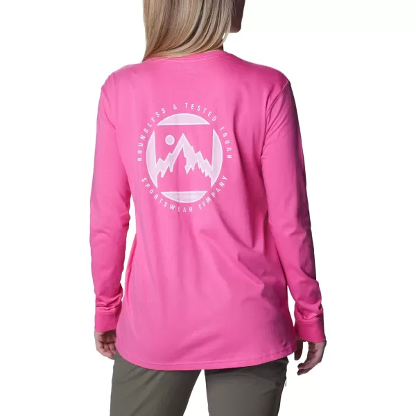 imageColumbia Womens North Cascades Back Graphic Long Sleeve TeeWild GeraniumBoundless Graphic