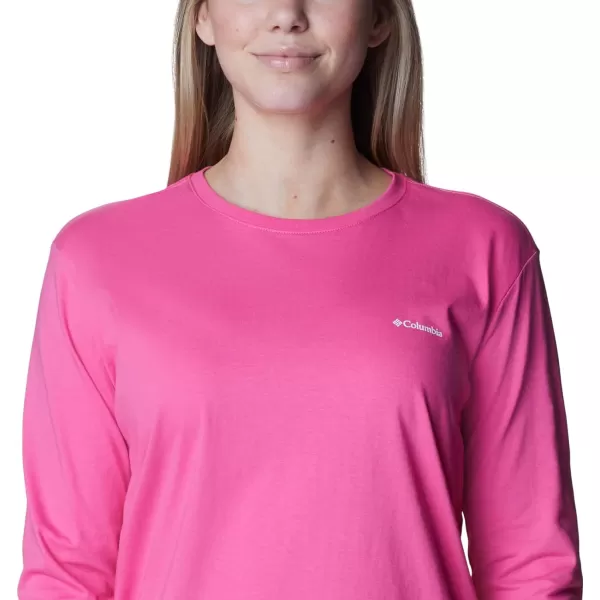 imageColumbia Womens North Cascades Back Graphic Long Sleeve TeeWild GeraniumBoundless Graphic