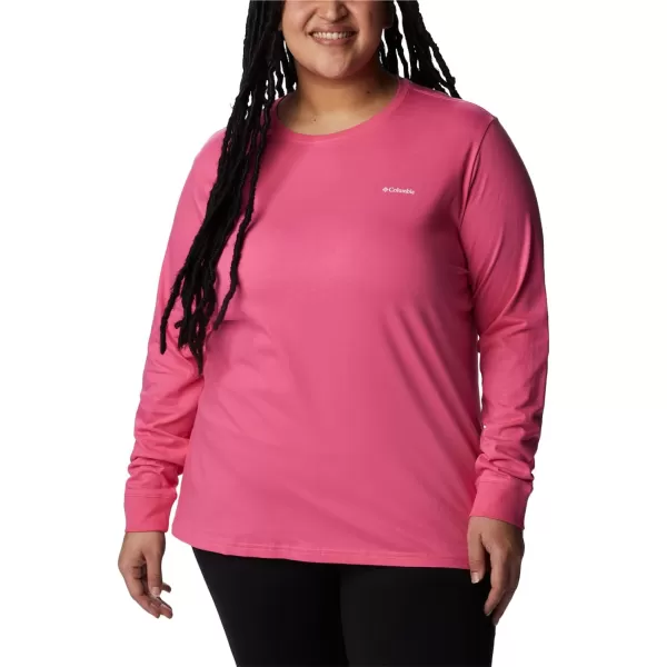 imageColumbia Womens North Cascades Back Graphic Long Sleeve TeeWild GeraniumBoundless Graphic