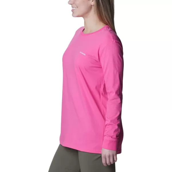 imageColumbia Womens North Cascades Back Graphic Long Sleeve TeeWild GeraniumBoundless Graphic