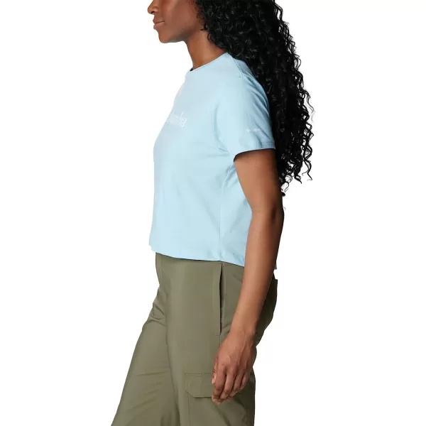 imageColumbia Womens North Cascades Cropped TeeSpring BlueCsc Branded Logo
