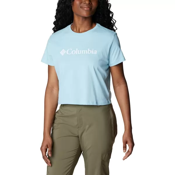 imageColumbia Womens North Cascades Cropped TeeSpring BlueCsc Branded Logo