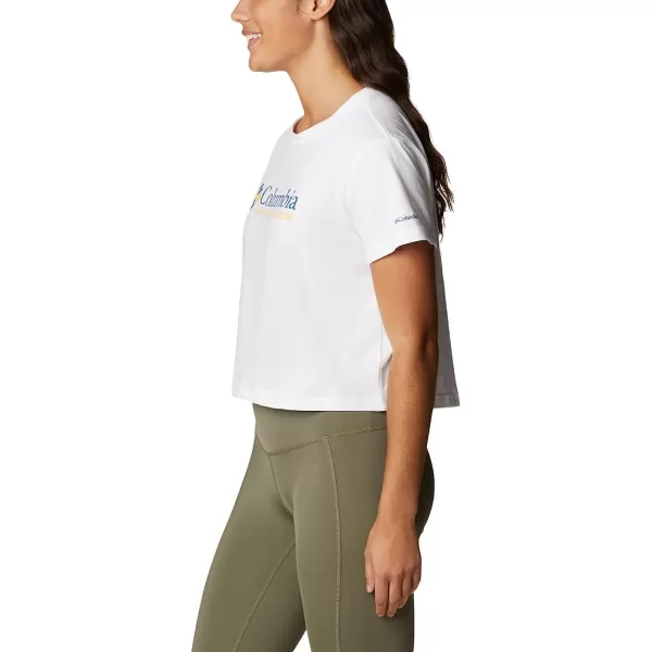 imageColumbia Womens North Cascades Cropped TeeWhiteCsc Retro Logo