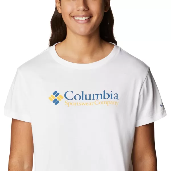 imageColumbia Womens North Cascades Cropped TeeWhiteCsc Retro Logo