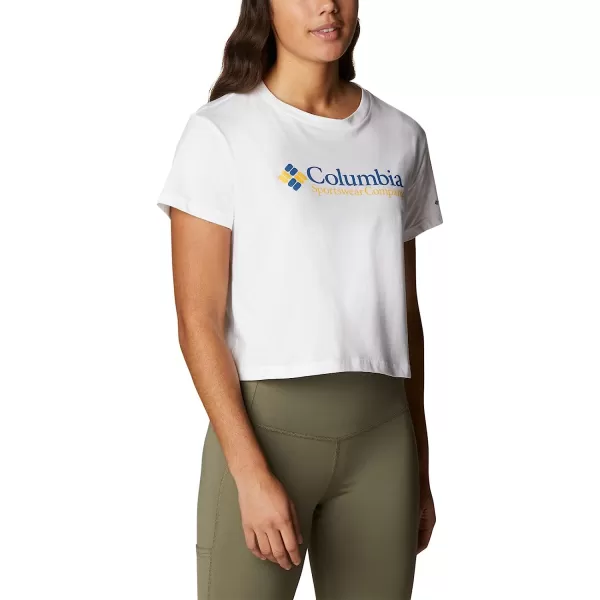 imageColumbia Womens North Cascades Cropped TeeWhiteCsc Retro Logo