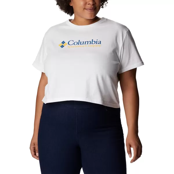imageColumbia Womens North Cascades Cropped TeeWhiteCsc Retro Logo
