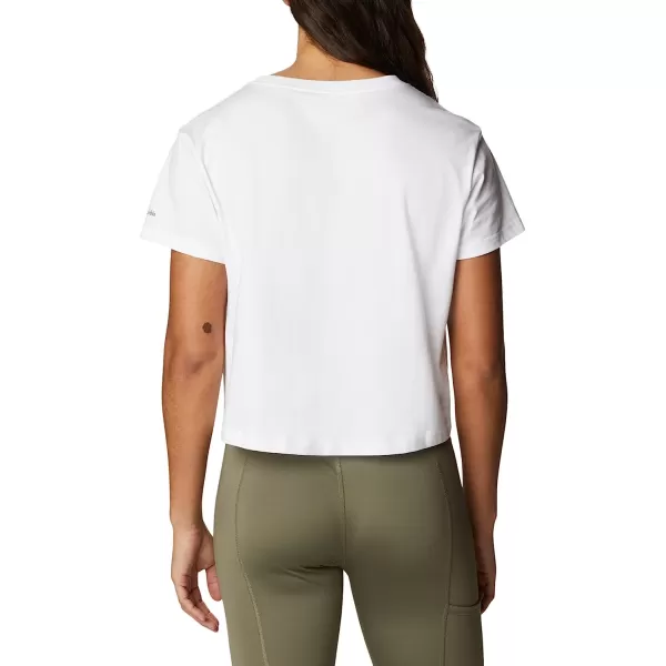 imageColumbia Womens North Cascades Cropped TeeWhiteCsc Retro Logo