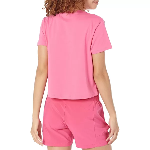 imageColumbia Womens North Cascades Cropped TeeWild GeraniumCsc Branded Logo
