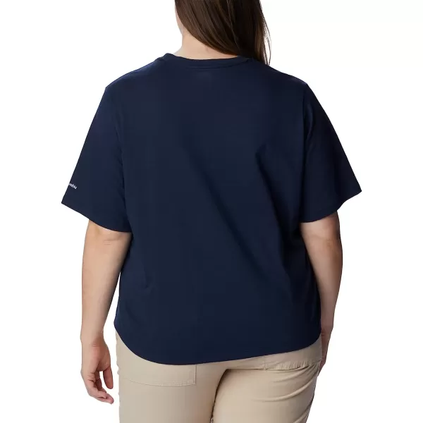 imageColumbia Womens North Cascades Graphic Short Sleeve TeeCollegiate NavyStarry Peaks Graphic