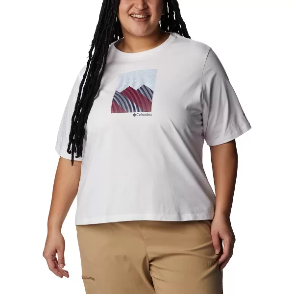 imageColumbia Womens North Cascades Graphic Short Sleeve TeeWhiteStarry Peaks Graphic