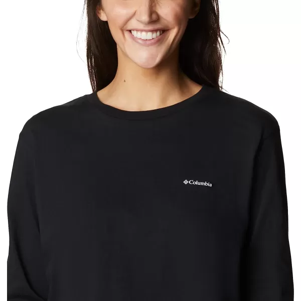 imageColumbia Womens North Cascades Long Sleeve Cropped TeeBlackBoundless Graphic