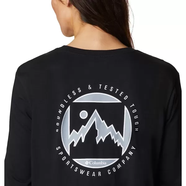 imageColumbia Womens North Cascades Long Sleeve Cropped TeeBlackBoundless Graphic