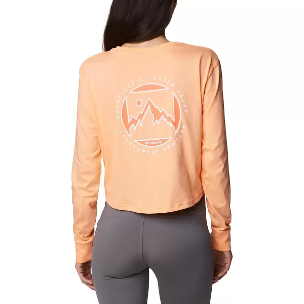 imageColumbia Womens North Cascades Long Sleeve Cropped TeePeachBoundless Graphic