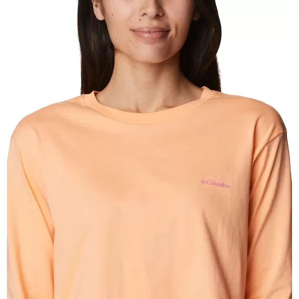 imageColumbia Womens North Cascades Long Sleeve Cropped TeePeachBoundless Graphic
